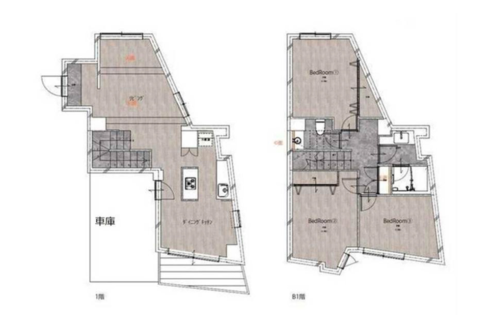 104号室の間取図