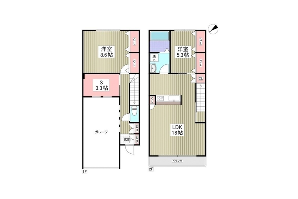 101号室の間取図