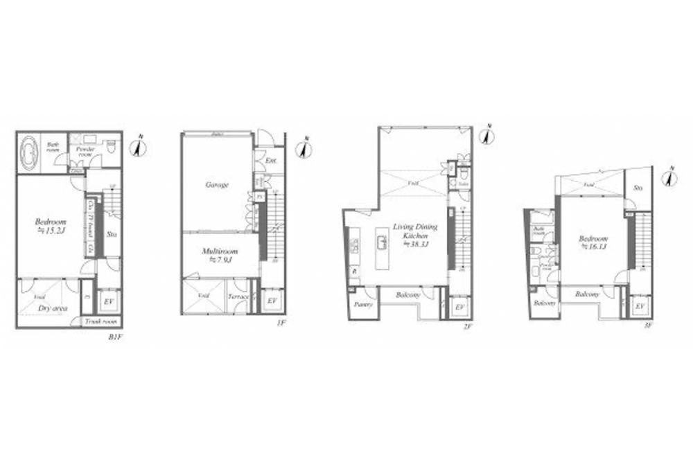 101号室の間取図