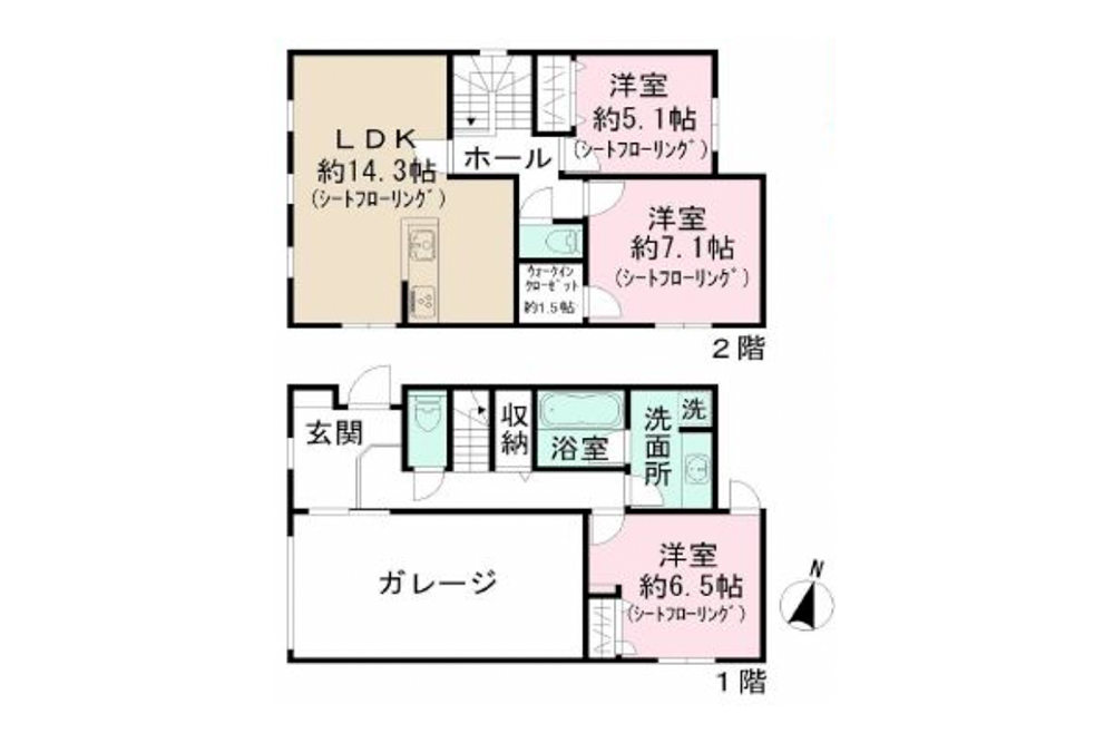 Y棟の間取図