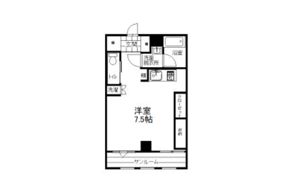 203号室の間取図