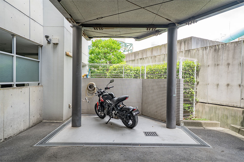 バイク洗車スペース