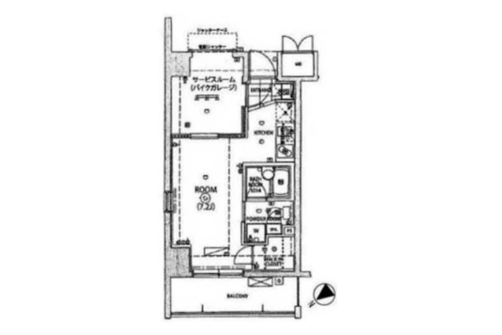 301号室の間取図