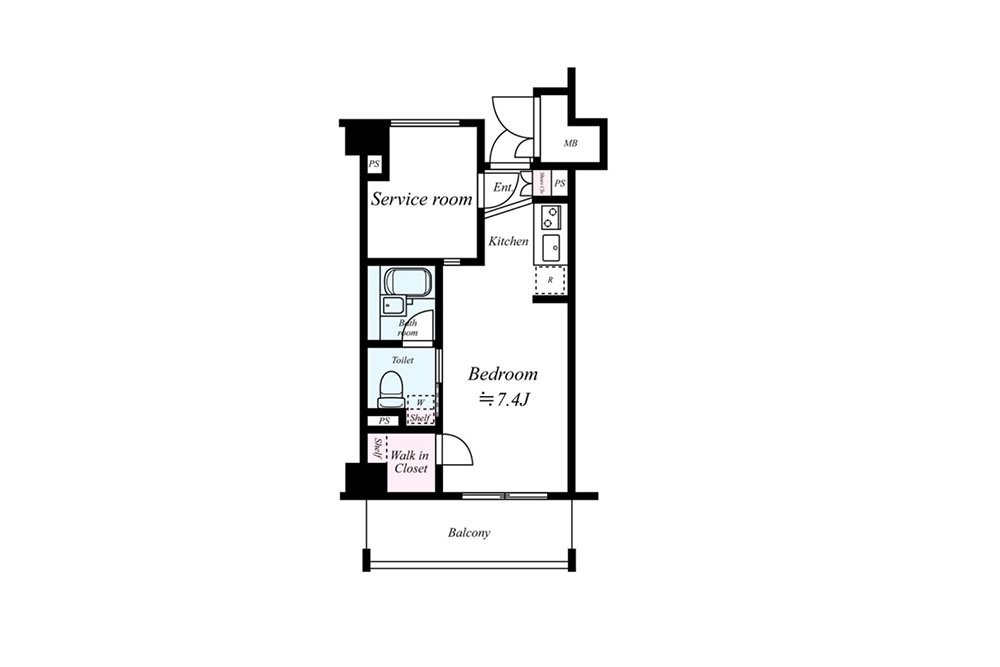 409号室の間取図