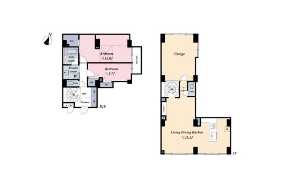 103号室の間取図