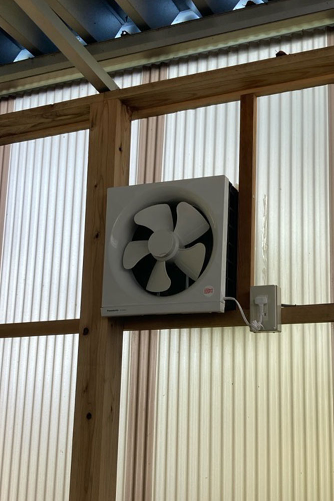 C区画の換気扇