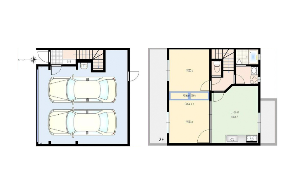 005号室の間取図