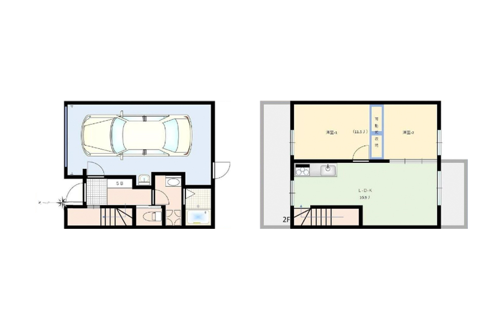 006/007/008/010号室の間取図