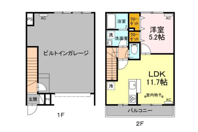 ＜1LDK+ガレージ（82.00㎡）＞関越＆外環_大泉IC 1.8kmの賃貸ガレージハウス