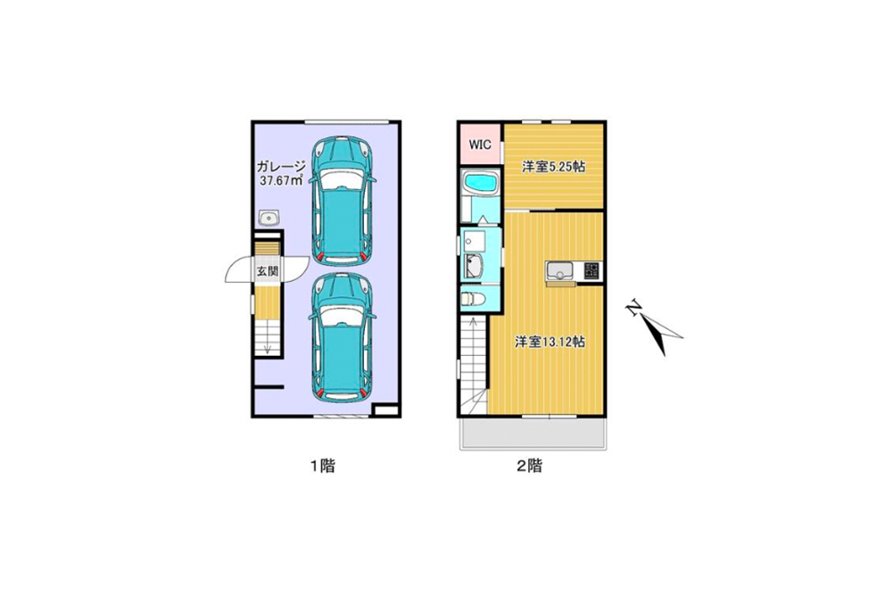 D号室の間取図