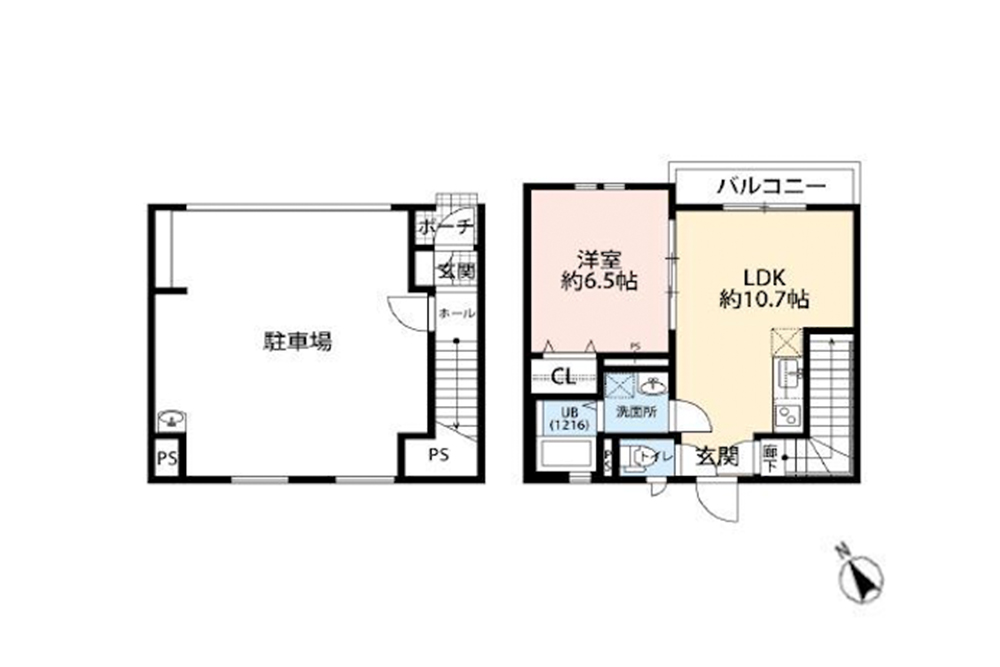 Ⅱ棟の間取図