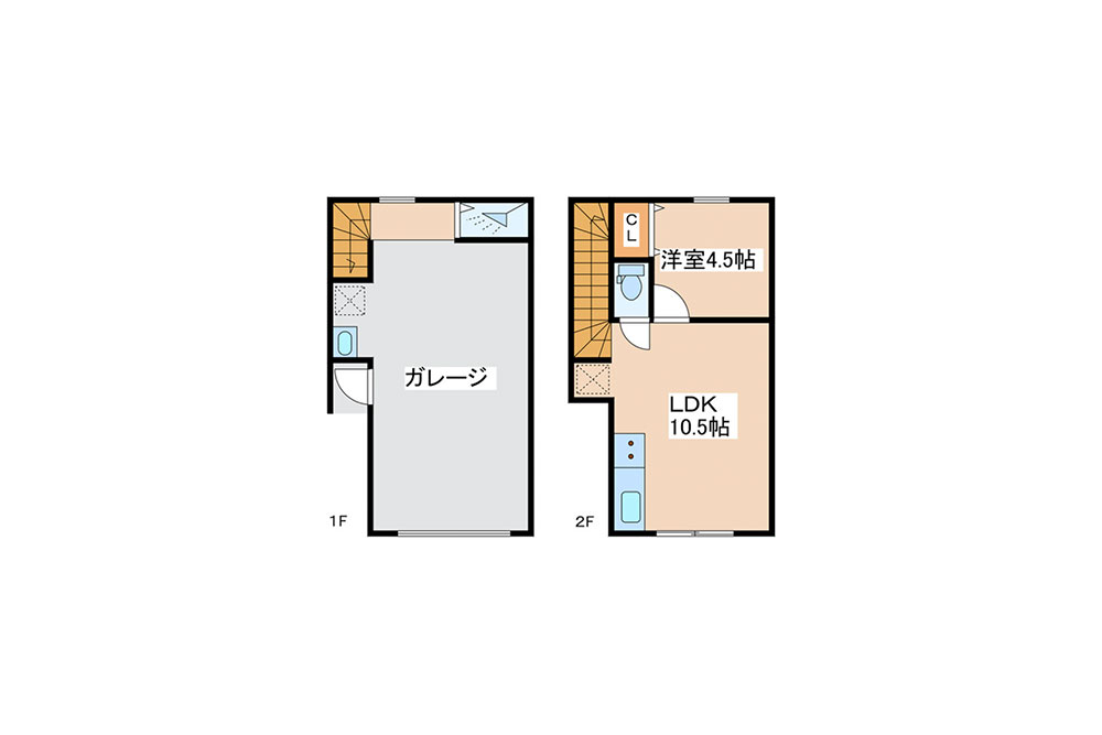 E号室の間取図