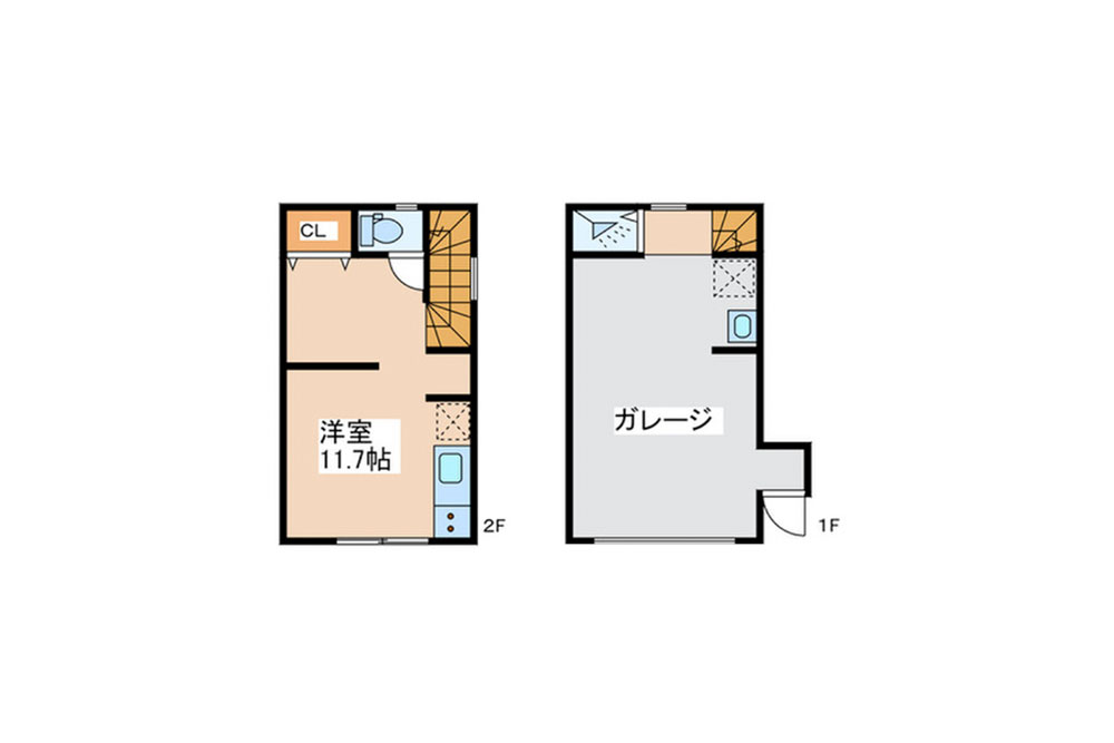 F号室の間取図