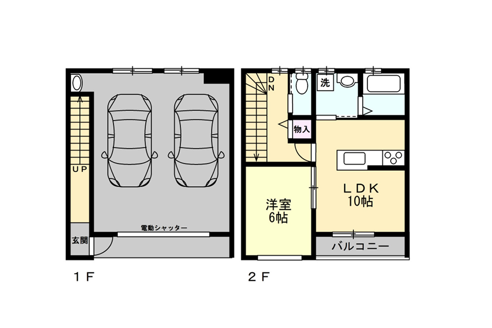 A〜D棟の間取図