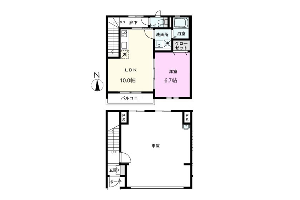 Ⅰ棟の間取図