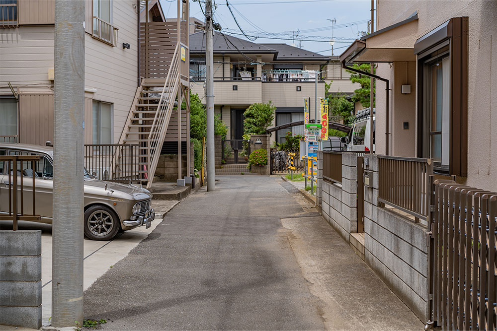 前面道路の様子（北向き）