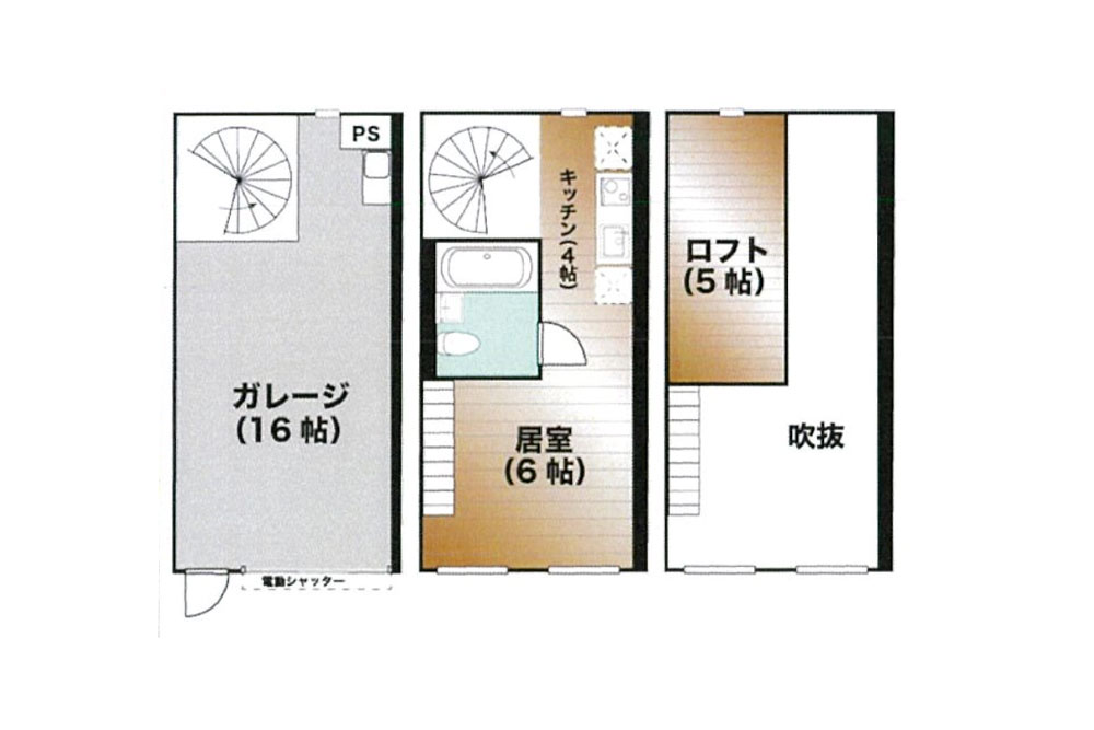 A-1〜A-5号室の間取図