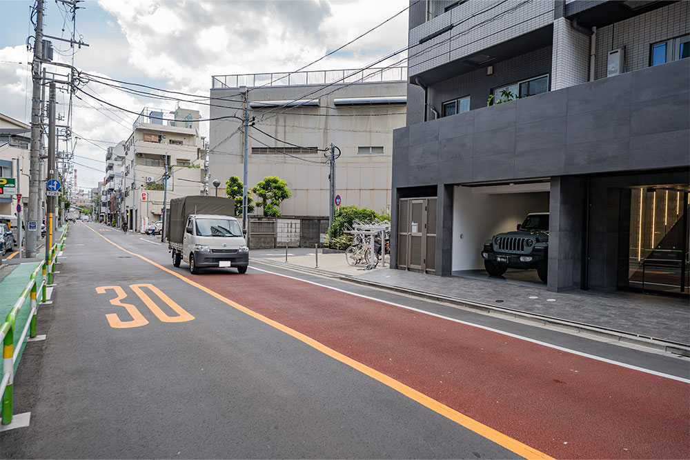 前面道路の様子