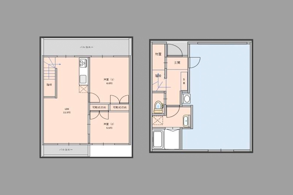 A棟（002号室）の間取図