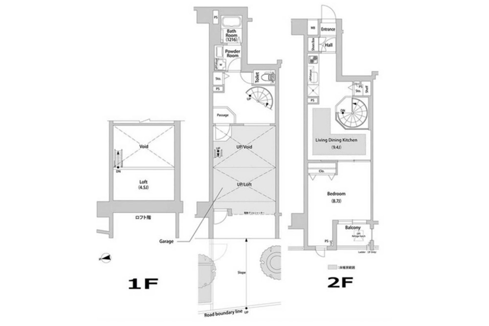 106号室の間取図