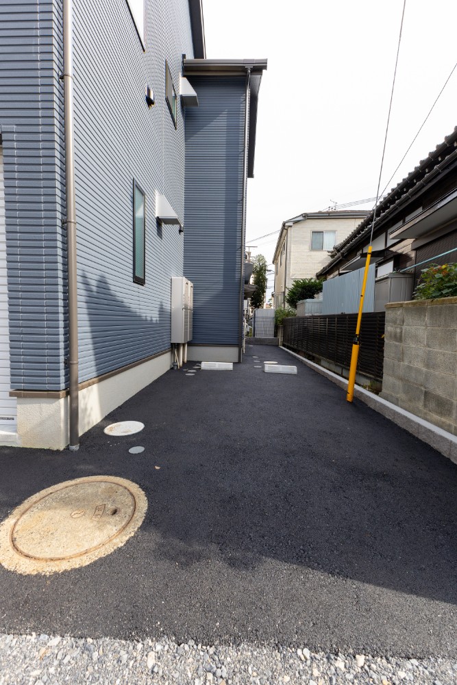 A号室の屋外駐車スペース