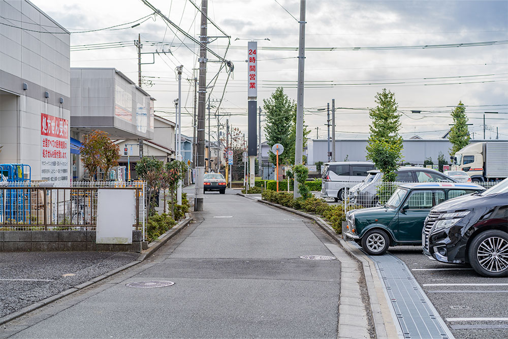 前面道路の様子