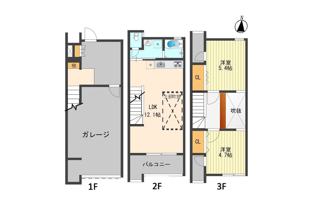 12号室の間取図