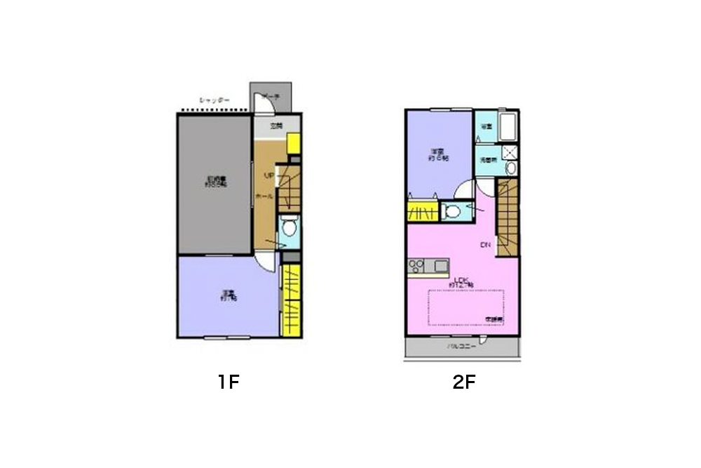 103〜106号室の間取図