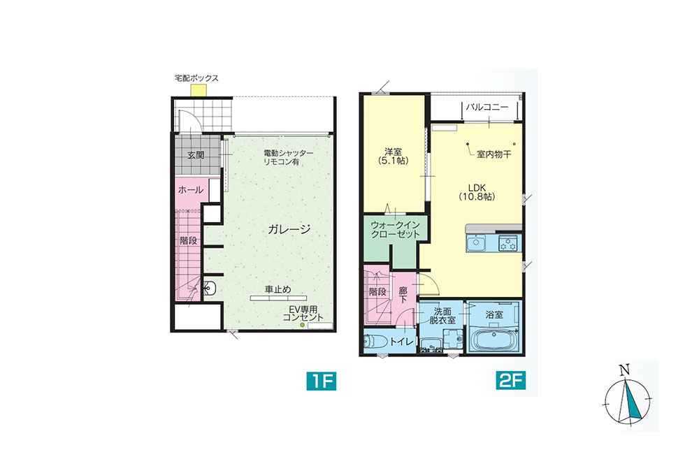 Q棟の間取図