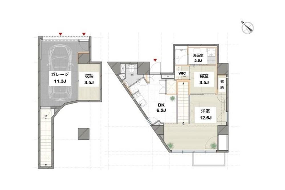 0202号室の間取図