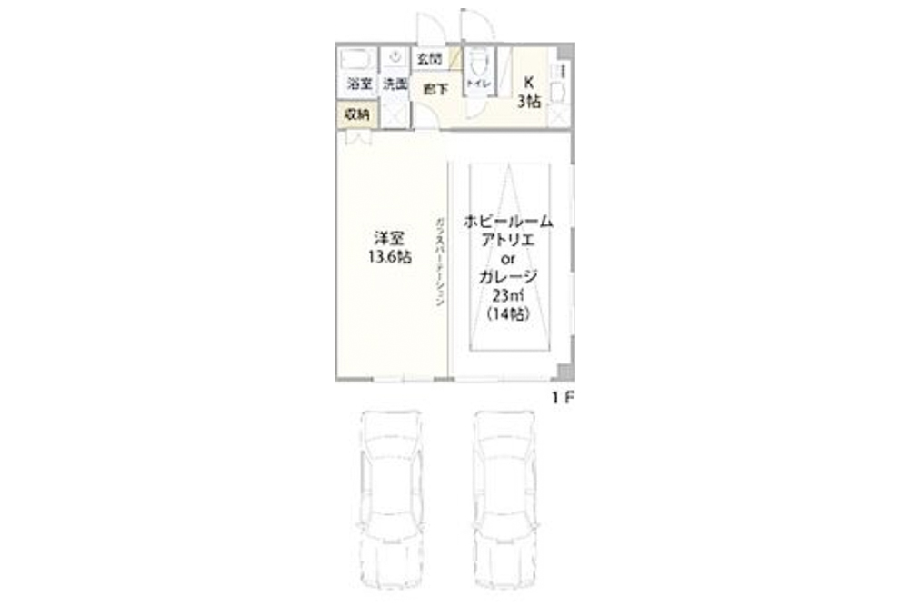 102号室の間取図