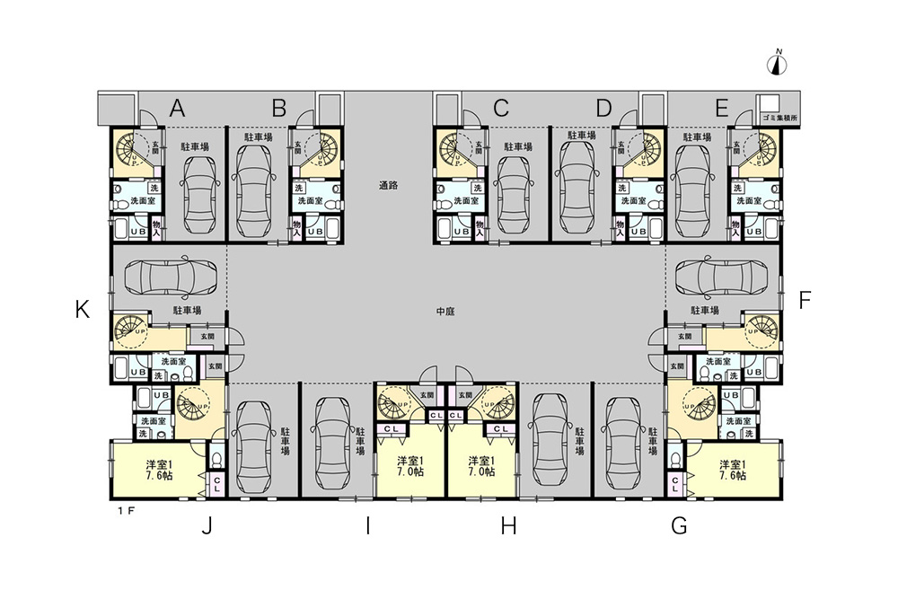 1F間取図