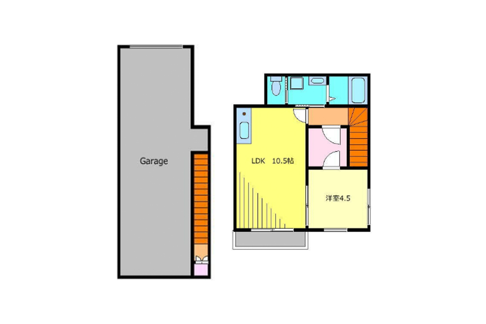 202号室の間取図