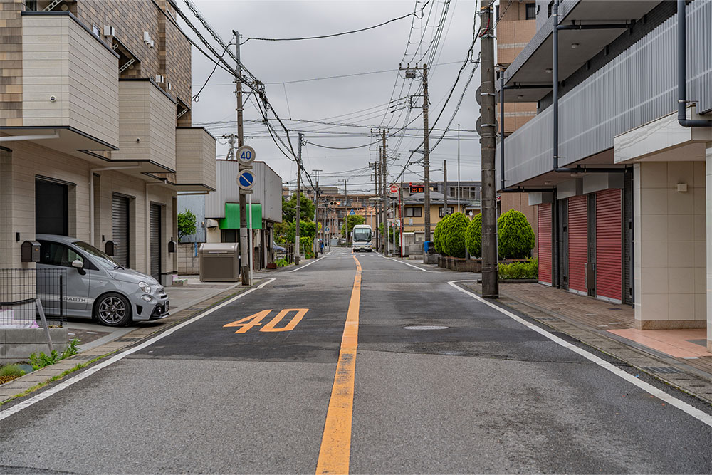 前面道路の様子