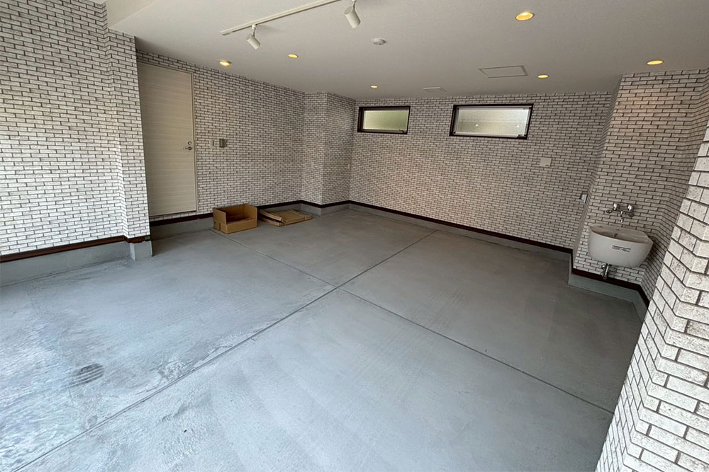 約32㎡、趣味道具もたくさん詰め込めるガレージ