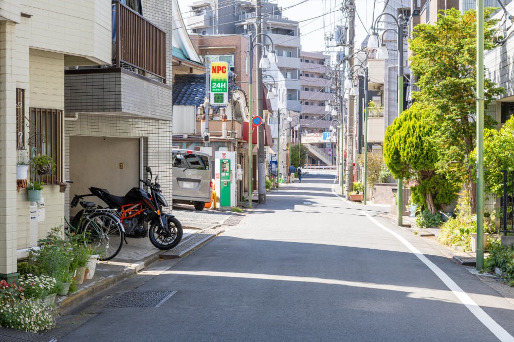 前面道路の様子
