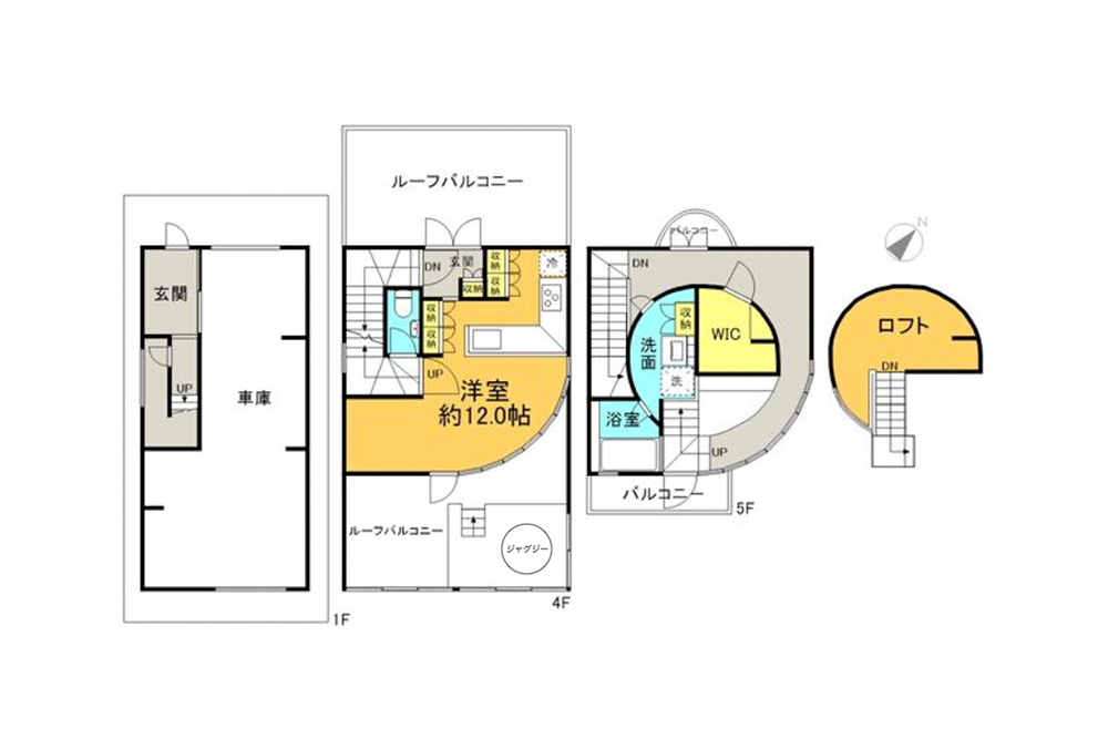 401号室の間取図