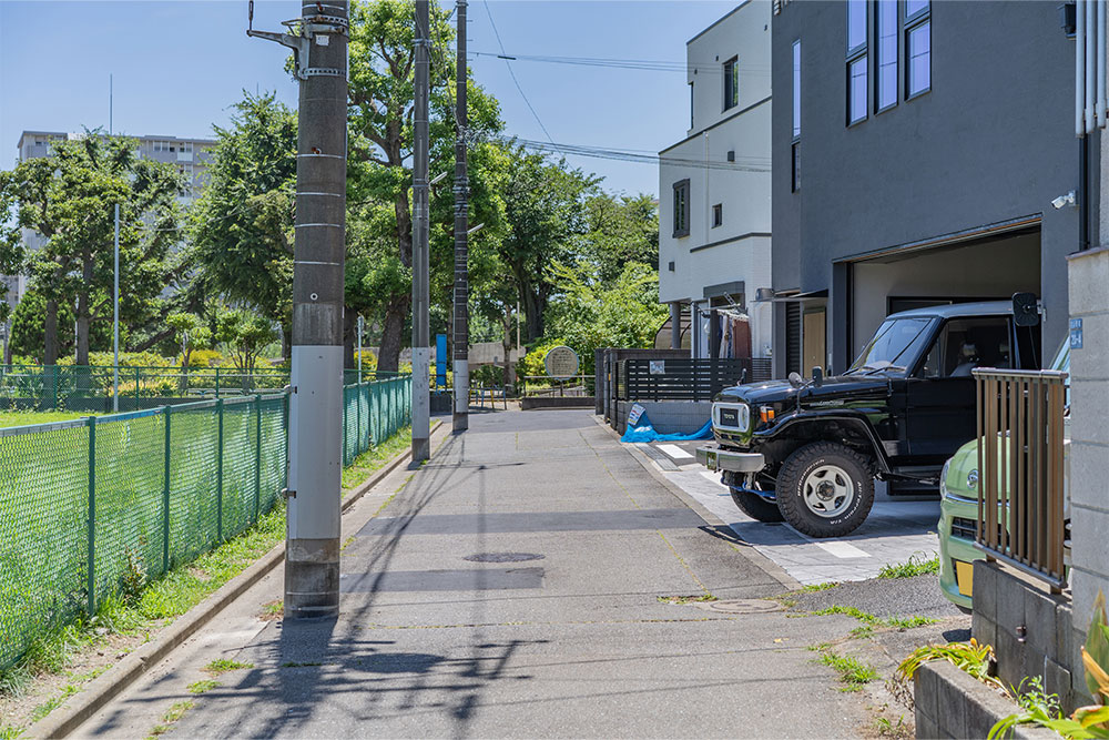前面道路の様子