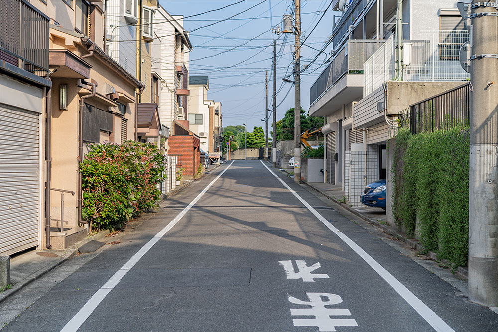 前面道路の様子