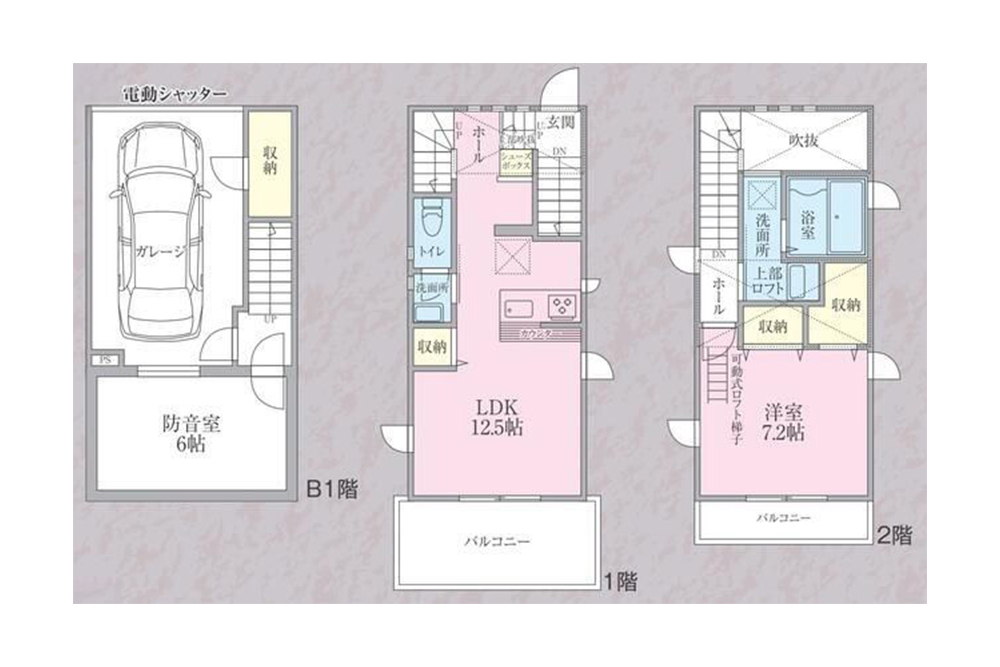 010号室の間取図