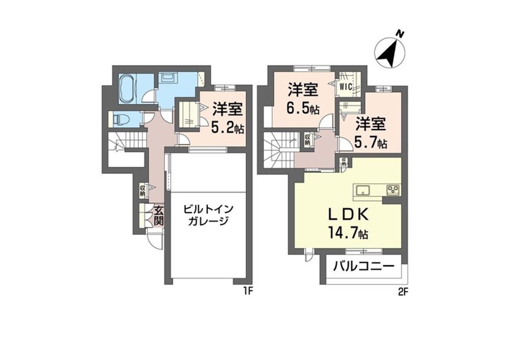 101号室の間取図