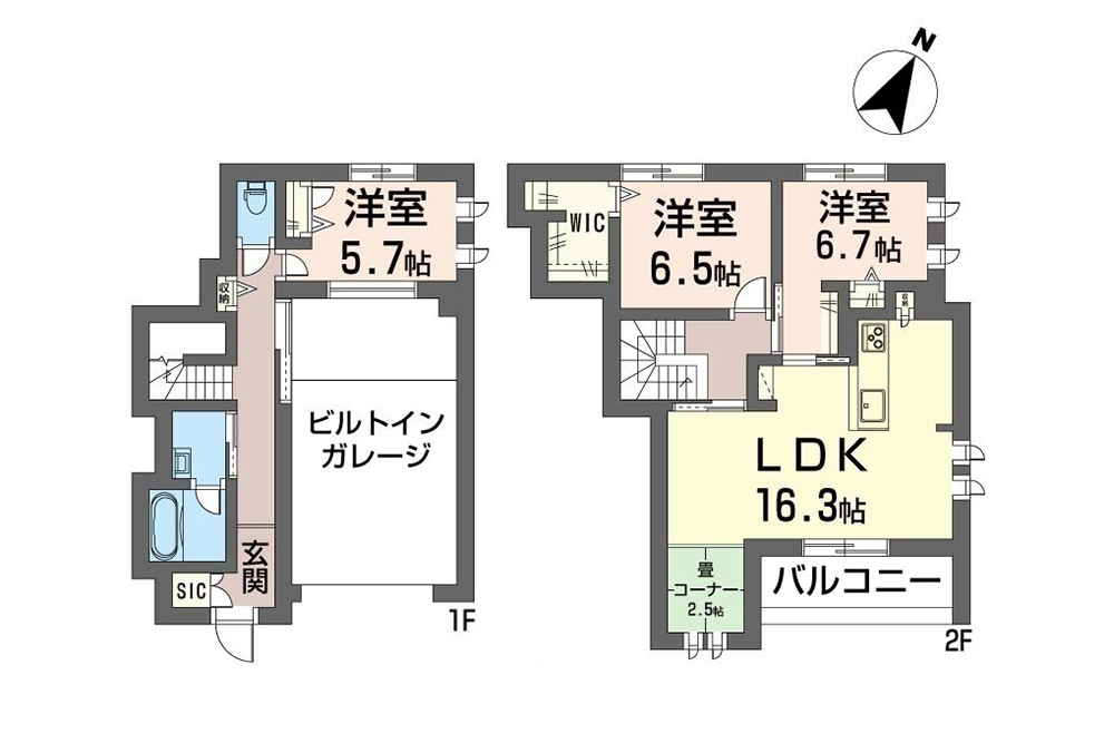 103号室の間取図