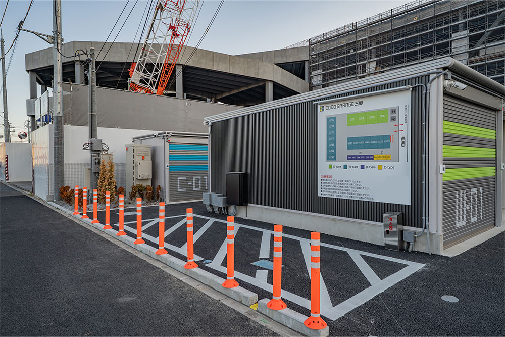 BCタイプ用の荷下ろしスペース
