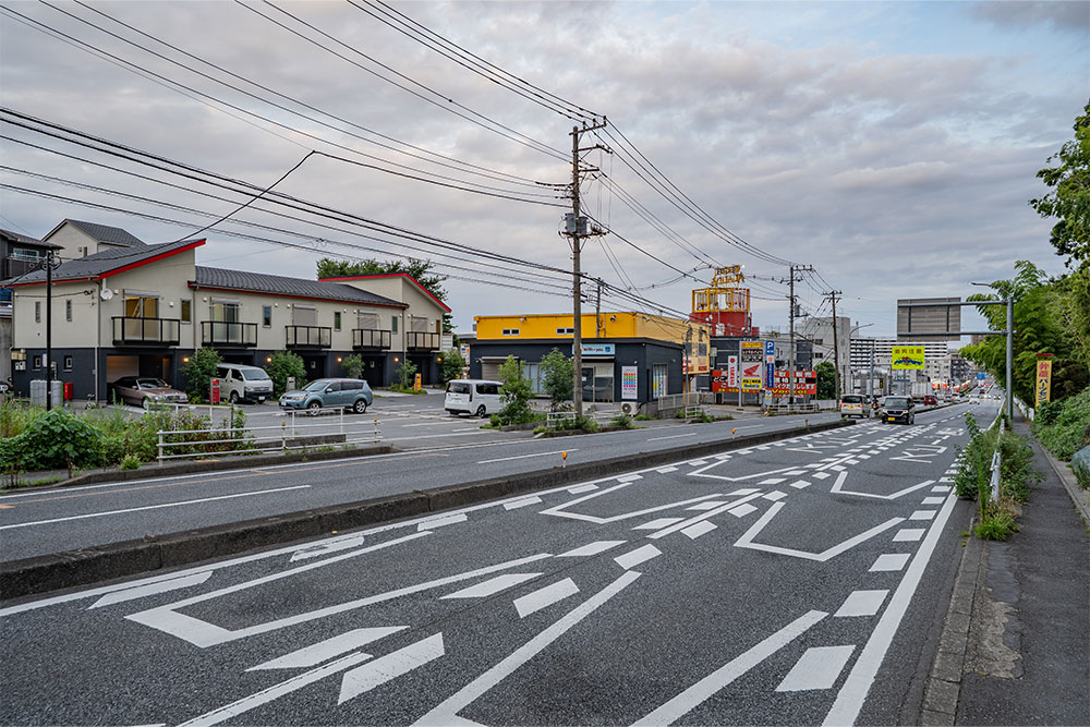 前面道路（川越街道）の様子