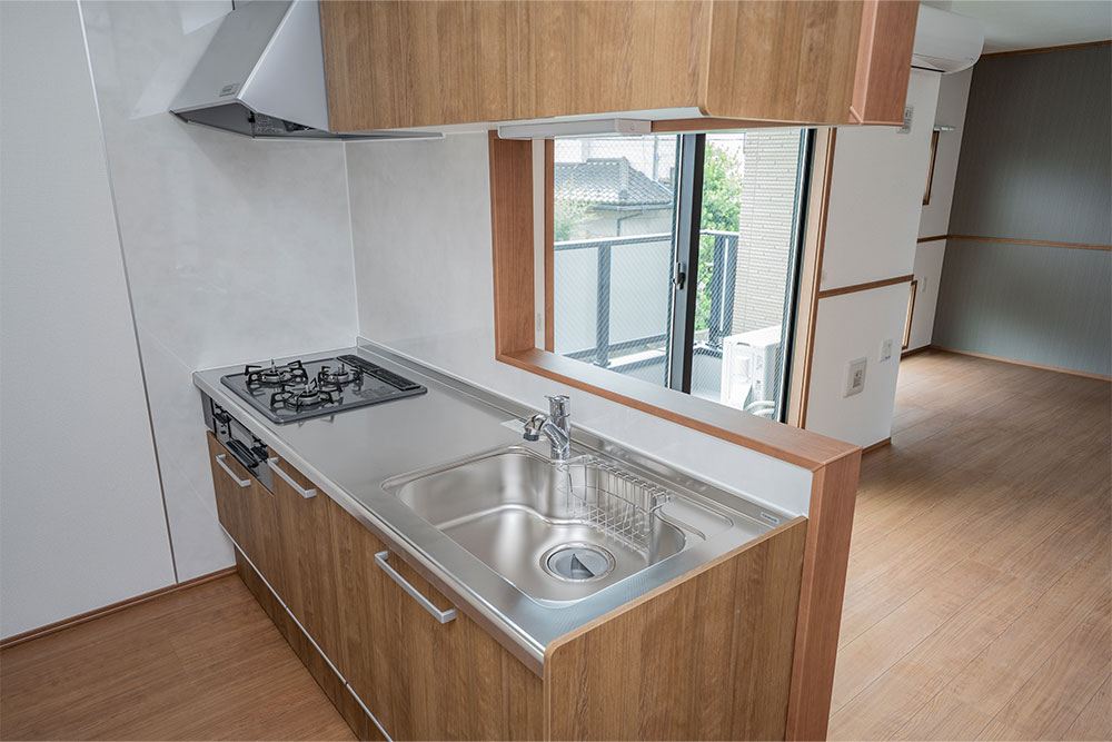 A102/103号室のキッチン