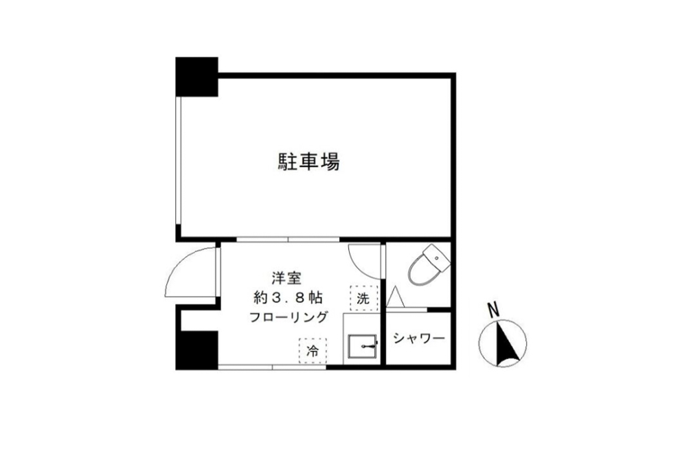 101号室の間取図