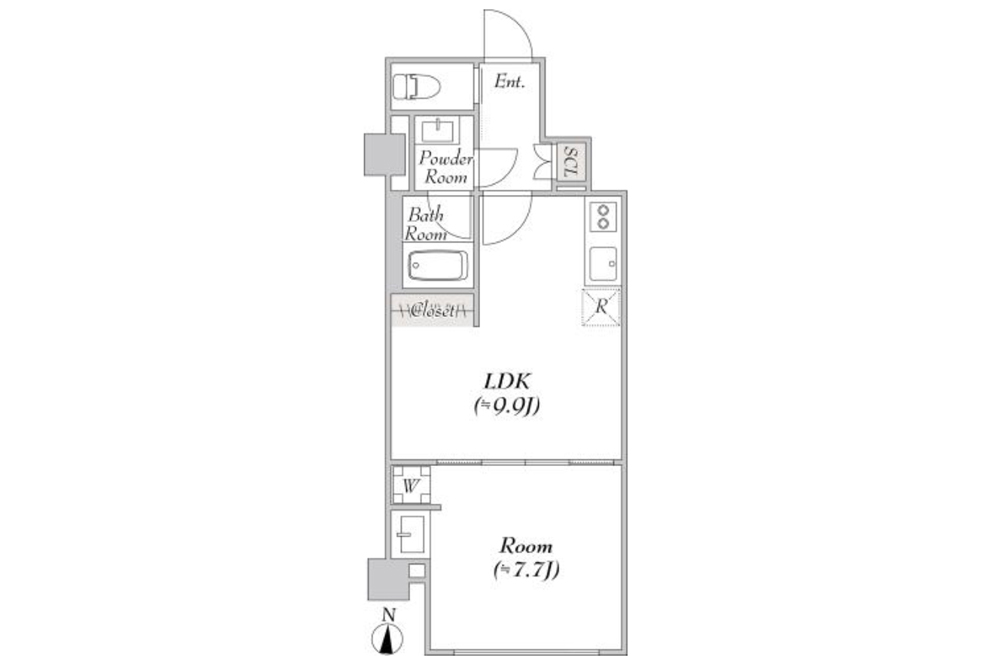 103号室の間取図