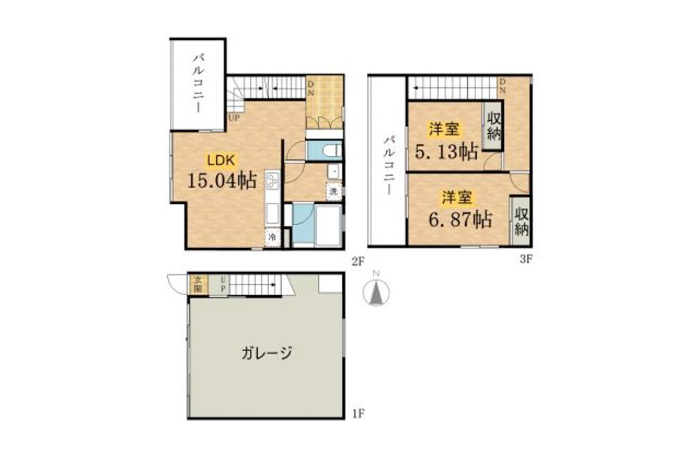 102号室の間取図