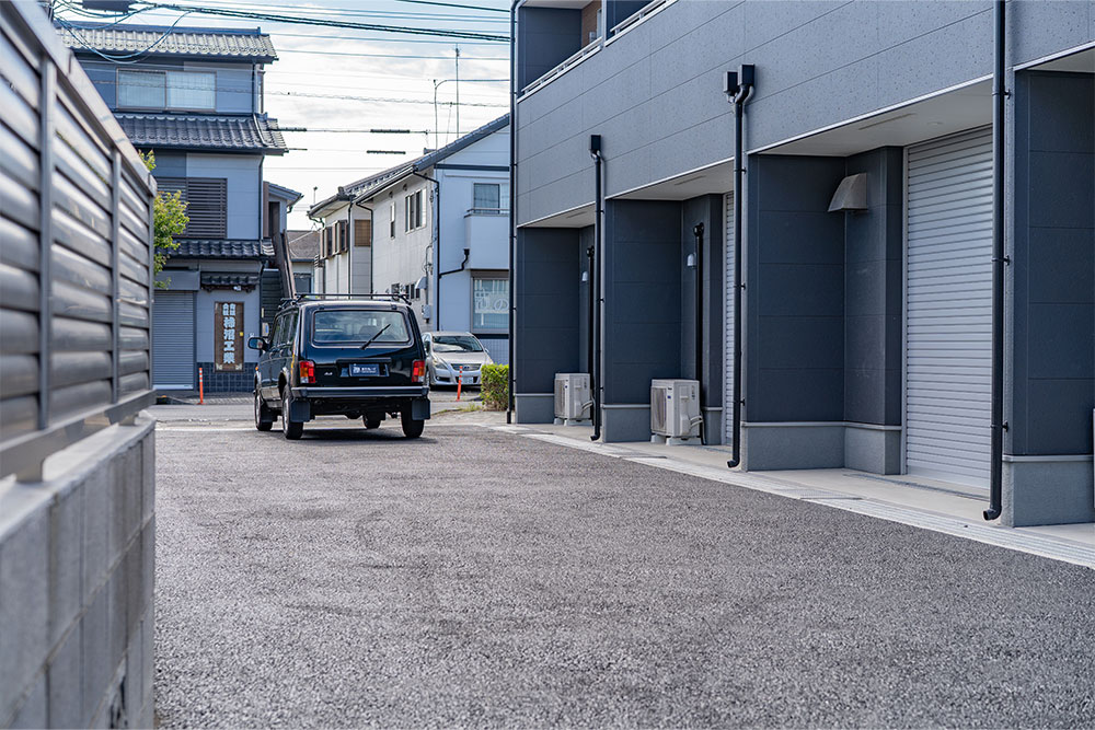 敷地内車路の様子