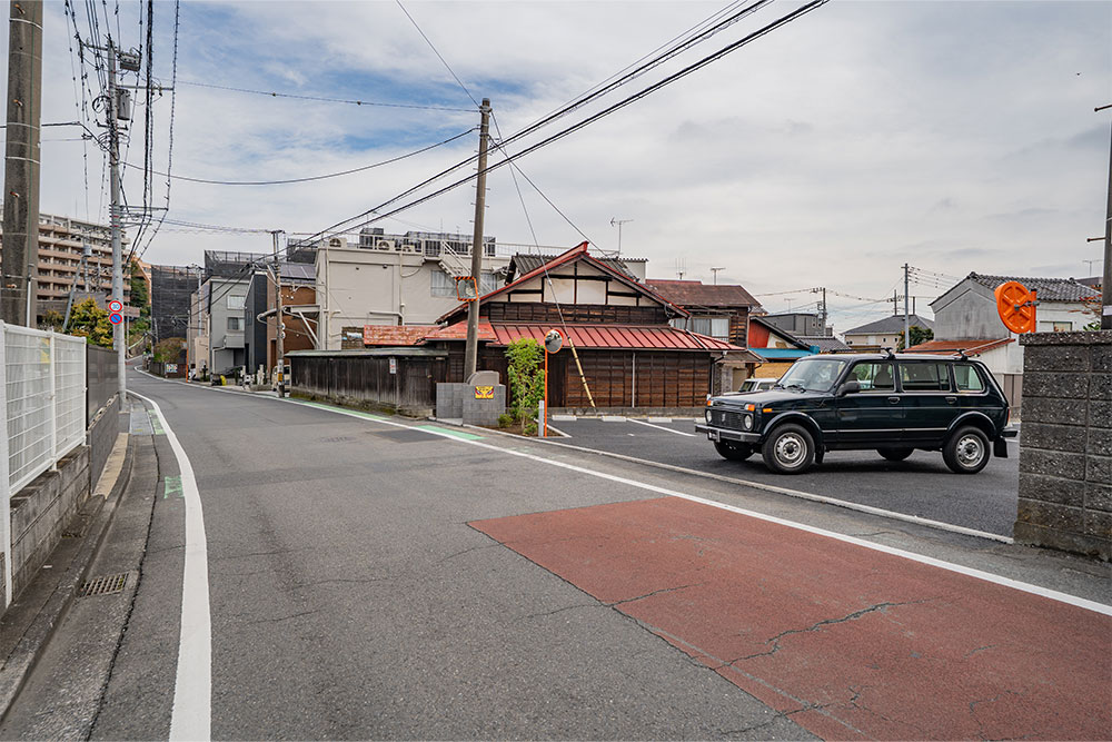 北側道路の様子